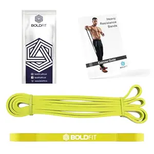 Heavy Resistance Band for Exercise & Stretching, Pull Up Band Suitable in Home & Gym Workout, Power Bands for Men & Women. (Yellow 2-8kg Resistances)(Material: Natural Rubber)
