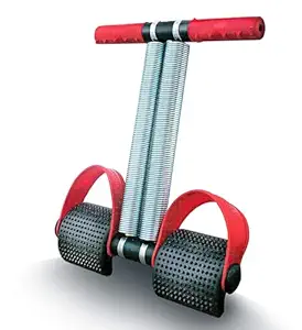 Double Spring Tummy Trimmer Men and Women for Abs Workout Stomach Exercise Machine for Women and Men Exercise in Gym, Home for Abdominal, Belly Exercise Waist Trimmer, Tummy Twister Red