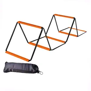 Agility Ladder Easily Set Up Workout Folding Portable Football Footwork Ladder 6 Grids with Bag|Sporting Goods | Team Sports | Soccer | Training Aids