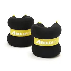 Ankle Weights 1kg X2 Pcs Wrist Strap For Gym AnkleWeight Cuff 1kgs Leg Weight For Men & Women Weights For Legs For Training, Workout Unisex Weight Neoprene Resistance 1kg X 1 Pair
