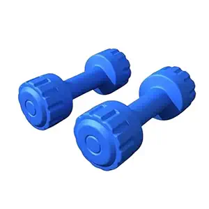 5Kg PVC Dumbbells Set (1 Pair)-Blue