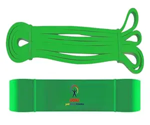 40Kg - 60Kg Green Resistance Band - Exercise & Pull Up Bands for Home Gym Fitness - Men & Women - 100% Natural Rubber