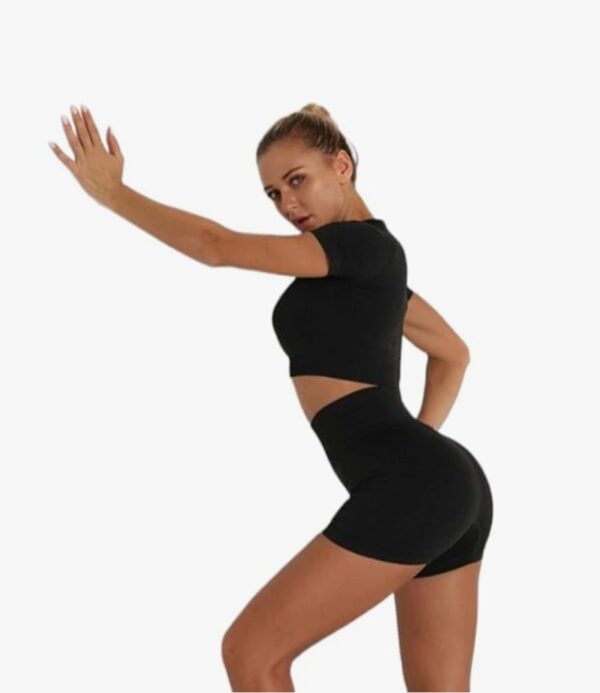 Girls/Women's Running Sports High Fitness Athletic Waist Yoga Workout Yoga Pants Elastic Dress Soft Yoga Pants Shorts