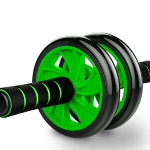 Abs Roller for Men & Women | Stomach Abs Roller Wheel for Home Workout, Gym Equipment| Abs Roller | Workout Equipment for Abs | Abdominal Core Exercise Roller With Knee Mat-Green/Black