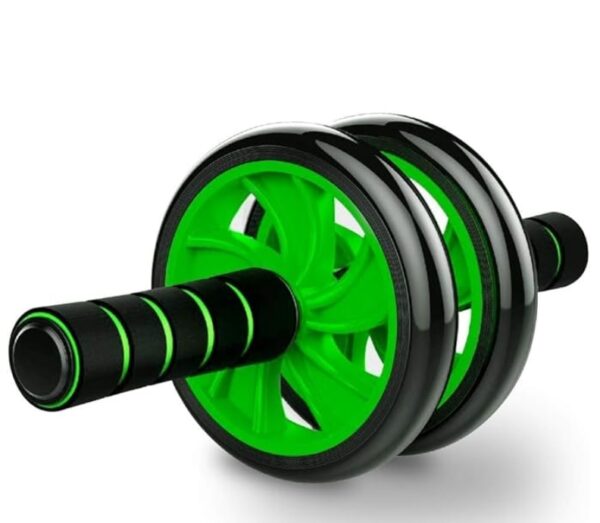 Abs Roller for Men & Women | Stomach Abs Roller Wheel for Home Workout, Gym Equipment| Abs Roller | Workout Equipment for Abs | Abdominal Core Exercise Roller With Knee Mat-Green/Black