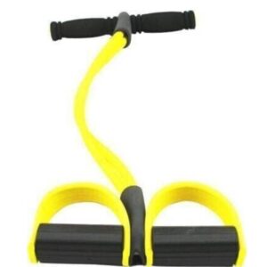 Ab Exerciser,Gym - Multipurpose Fitness Equipment for Men and Women Pull Reducer Body Shaper & Trimmer Fitness Rubber Stretcher-Yellow