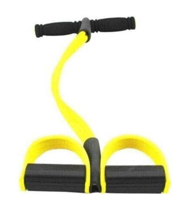 Ab Exerciser,Gym - Multipurpose Fitness Equipment for Men and Women Pull Reducer Body Shaper & Trimmer Fitness Rubber Stretcher-Yellow