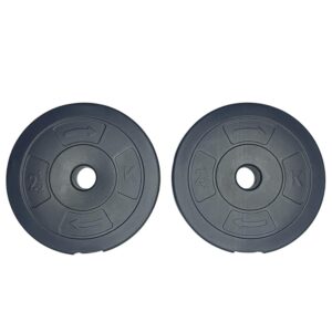 Artino P.V.C Weight Plates, Filled with Concrete, Standard Weights Plates, Set for Weight Lifting, Home Gym Fitness Workout (Online Series) (Adjustable Upto 25 mm Rod) ((2.5Kg X...
