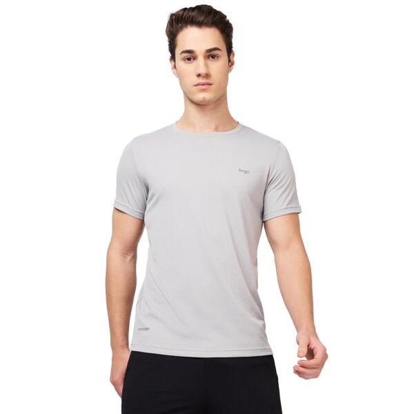 berge' Polyester Dry Fit Round Neck T-Shirt | Instadry® T Shirts for Men | Quick Drying | Breathable Fabric | Gym T Shirt | Workout Tops | Round Neck Tshirt for Men | Slim Fit...