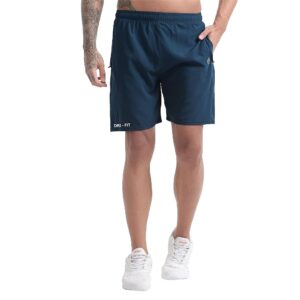 BLUE STAR SHARK Athletic Sports Shorts for Men with Zip Pockets and Elastic Waistband Quick Dry Lightweight Activewear.