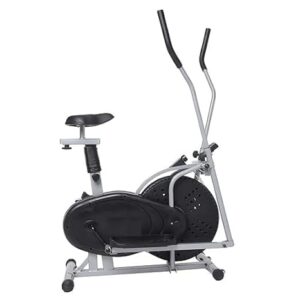 BODY FIT Exercise Cycle and cross trainer | Dual trainer 2 in 1 Home Fitness Gym Equipment | Scientifically designed for complete body workout with minimum pressure on knees.