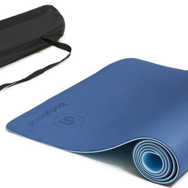 Bodyband Yoga Mat for Women and Men with Cover Bag TPE Material Extra Thick Exercise Yoga Mat for Men for Workout Yoga Fitness Exercise Mat Anti Slip & Anti Skid Mat Gym Mat -...