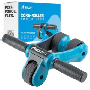Boldfit Abs Roller for Men & Women Premium Ab Wheel Roller Stomach Abs Roller for Home Workout, Gym Ab Roller for Men Abs Workout Equipment for Abdominal Ab Roller Home Exercise...