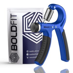 Boldfit Adjustable Hand Grip Strengthener, Hand Gripper for Men & Women for Gym Workout Hand Exercise Equipment to Use in Home for Forearm Exercise, Finger Exercise Power Gripper