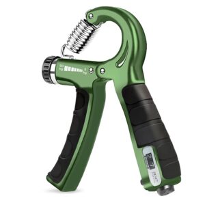 Boldfit Adjustable Hand Grip Strengthener, Hand Gripper With Counter for Men & Women for Gym Workout Hand Exercise Equipment for Forearm, Finger Exercise Power Gripper, Army...