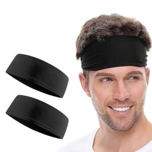 Boldfit Cotton Blend Headband for Men & Women Head Band Strapless Sports Sweat Band for Gym, Tennis, Badminton and Other Sports Unisex Hair Band with Non-Slip Head Bands for...