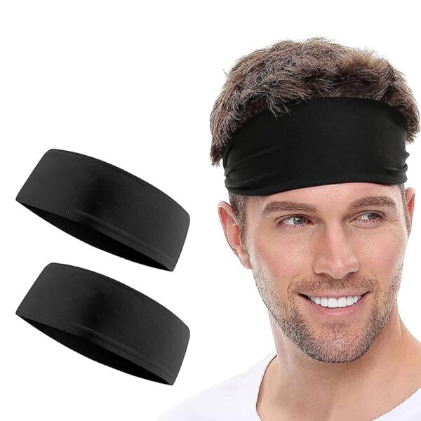 Boldfit Cotton Blend Headband for Men & Women Head Band Strapless Sports Sweat Band for Gym, Tennis, Badminton and Other Sports Unisex Hair Band with Non-Slip Head Bands for...