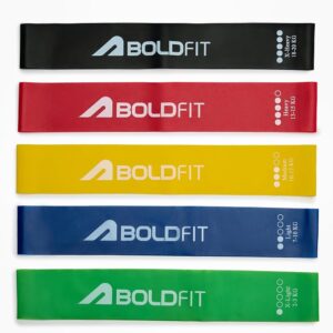 Boldfit Miniloop Resistance Band for Workout for Women with Serrations Grip Lines Mini Loop Hip Band Toning Exercise Bands for Gym Booty Belt Latex Bands Yoga Theraband for...