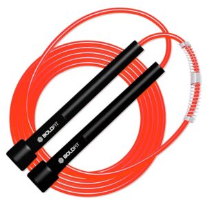 Boldfit Pvc Skipping Rope For Men And Women Jumping Rope With Adjustable Height Speed Skipping Rope For Kids, Women, Girls Rassi Jumping Men For Exercise, Gym, Sports Fitness -...