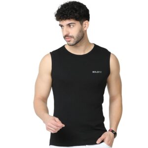 Boldfit Vest for Men Sleeveless Tshirt for Men Breathable Sando for Men Gym Vest for Men Lightweight Men Vest Sleeveless T Shirts for Men Comfortable Gym Wear for Men Vests for...