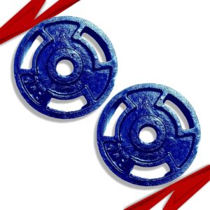 BULLAR Cast Iron Weight Lifting Plates for Home Gym Exercises, Weight Plate Set for Strength Training Cast Iron Plates (Pair of 2.5kg)