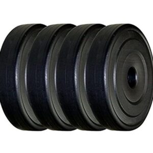 BULLAR PVC Spare Weight Plates Combo for Home Gym Equipment, Gym weight Plates (PVC, 20kg (5KG X 4))