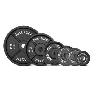 BullrocK Olympic Cast Iron Weight Plates 2-inch Disc for Powerlifting, Home Gym & Commercial Competition Plate of 1.25Kg 2.5Kg 5Kg 10Kg15Kg 20Kg (2.5kg Set (1.25 x 2))