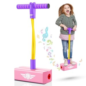 CRIYALE Kids Pogo Jumper Fun and Safe Pogo Stick for Toddlers, Durable Foam Bungee Jumping Stick Makes Squeaky Sounds Improves Balance, Bouncing Toy for Ages 3 and up Holds up...
