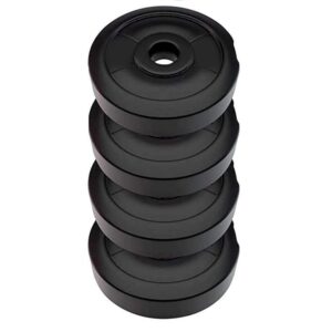 DREAM FIT Set of 4 1Kg PVC Weight Plates for home gym - Spare Weights for dumbbells, barbells and other exercises - 4Kg (1Kg x 4)