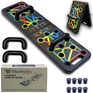 ElectroSky 15 In 1 Pushup Board: Premium Gym Equipment for Home Workout, Versatile Pushup Stand, Ideal Home Gym Equipment for Strength Training and Fitness, Durable and...