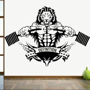 Gadgets Wrap Wall Stickers Gym Home Decoration Abstract Vinyl Fitness Centre Interior Wall Decals