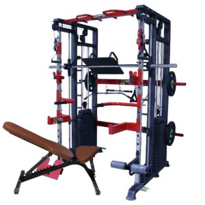 Gamma Fitness Complete Home Gym Setup Machine Package for Total Body Workout | Functional Trainer with Smith Machine Combo | Home Gym Equipment FTSP-500