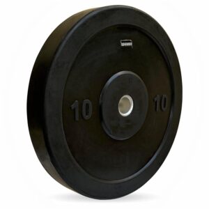 LEEWAY Rubber Weight Plate Set 31 mm Dia (10kg X 2); Gym Weight Plates; Spare Rubber Weight; Home Gym Set; Gym Weight; (Packed in Pair) with 31 mm Diameter (10kg Pair)