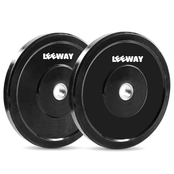 LEEWAY Rubber Weight Plate Set 31 mm Dia (40kg combo); Gym Weight Plates; Spare Rubber Weight; Home Gym Set; Gym Weight with 31 mm Diameter (40 kg set (2x4+3x4+5x4))