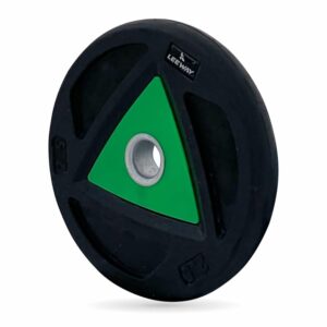 LEEWAY Rubber Weight Plates 2.5kg x 2 (Total 5kg) – 31mm Center Hole – Compatible with Standard Barbells – Durable Home Gym Plates for Strength Training, Endurance, Core...
