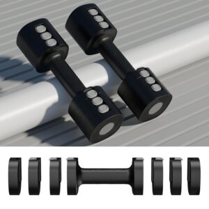 Lifelong Adjustable Dumbbells Set for Home Gym Quick Change Weights with Anti-Slip Stainless Steel Handles - Durable Gym Equipment with Safety Locks- Gym Dumbbell Set for Men &...