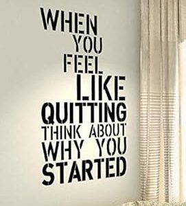 LYOMAN PVC Vinyl Crossfit Sports Fit Gym Fitness Motivation Workout Sports Hobby Quote Wall Vinyl Decals Stickers DIY Art Decor Bedroom Home Wall Vinyl Sticker Pack of 1 Color...