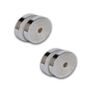 MUNDET WALA 20KG Steel Weight Plates, Steel Exercise Spare Weight Plates Set for Home Gym | Chrome Weight Plate; Iron Plate For Weightlifting Strength Training (20, Kilograms)