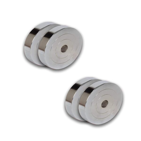 MUNDET WALA 20KG Steel Weight Plates, Steel Exercise Spare Weight Plates Set for Home Gym | Chrome Weight Plate; Iron Plate For Weightlifting Strength Training (20, Kilograms)