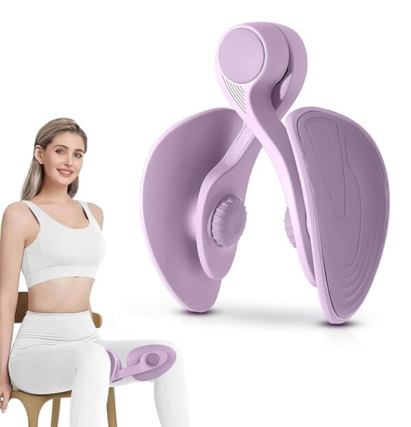 MYHEART Pelvic Floor Muscle Strengthener, Exerciser Pelvic Floor Stimulator, Thigh Master Exercise Equipment, Hip Inner Leg Thigh Trainer Strengthener for Home Gym Yoga Training