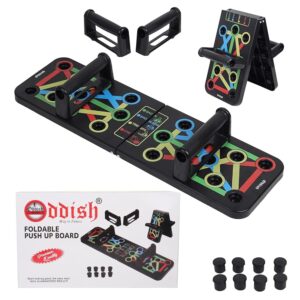ODDISH; way to fitness Foldable Push Up Board gym equipment for men, excersing equipment, chest workout equipment - Training System for Men and Women