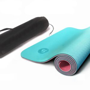 Premium Yoga Mat, BODYYOGA Eco Friendly Exercise Meditation Mat, TPE Material, Non Slip Yoga Mats With Carry Bag, 72'' x 24'' Yoga Practicing Mat 6mm, Anti-Tear Pilates Mat-For...