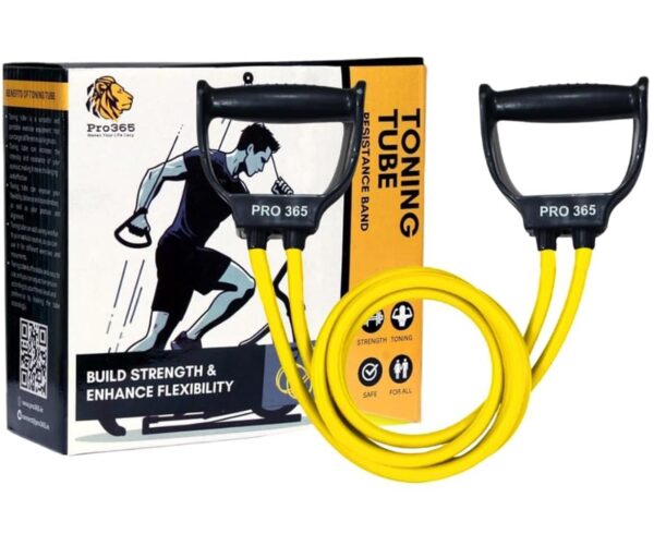 PRO365 Resistance Band 25 Kgs/Toning Tube/Toning Bands/Exercise Bands/Home Gym Bands (6 Month Warranty by PRO365)