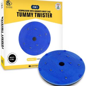 PRO365 Waist Disc Twist Boards Acupressure| Magnets Reflexology | 6 Months Manufacturer Warranty | Slimming Abdominal 5 in 1| Tummy Twister|
