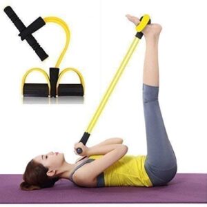 Proxism Pull Reducer Training Bands-4 Tubes Body Pedal Exerciser Yoga Crossfit Exercise, Arm Exercise, Tummy Body Building Training Men and Women_y (Multi)