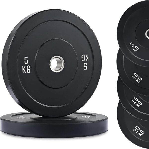SX Fitness Spare Rubber Weight Plates Combo, Rubber Weight Plates for Home Gym Exercise & Fitness (20 KG)