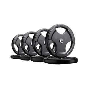TYB - TRAIN YOUR BODY 2.5KG Metal Integrated Olympic 31MM Diameter Bumper Rubber Weight Plates | Spare Gym Weightlifting Plates | Rubber Weight Plates (2.5kg Pair (2.5x2))