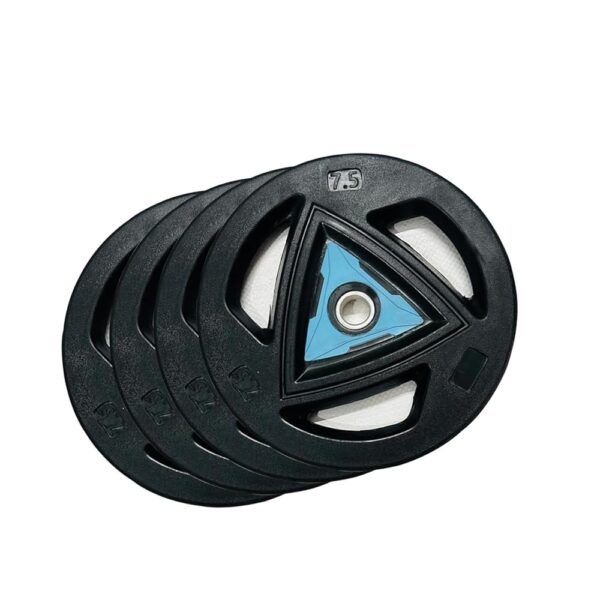 TYB - TRAIN YOUR BODY Rubber Coated Tri-Grip 31MM Viva Weight Plates | Standard Barbell Rubber Plates | Spare Gym Weight Plates | Gym Equipment for Home Workout | Gym Set For...