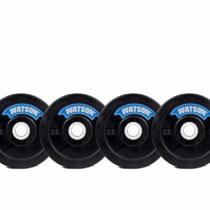 WATSON Gym Rubber Plates ,10kg (2.5x4) Rubber Dumbbell Plate, 25mm for Home, Professional Exercise, Gym Weight Plates, Home Gym equipments for Men