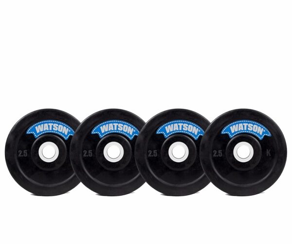 WATSON Gym Rubber Plates ,10kg (2.5x4) Rubber Dumbbell Plate, 25mm for Home, Professional Exercise, Gym Weight Plates, Home Gym equipments for Men